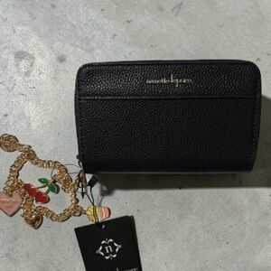 Nanette Lepore Black Women's Wallet pebble leather